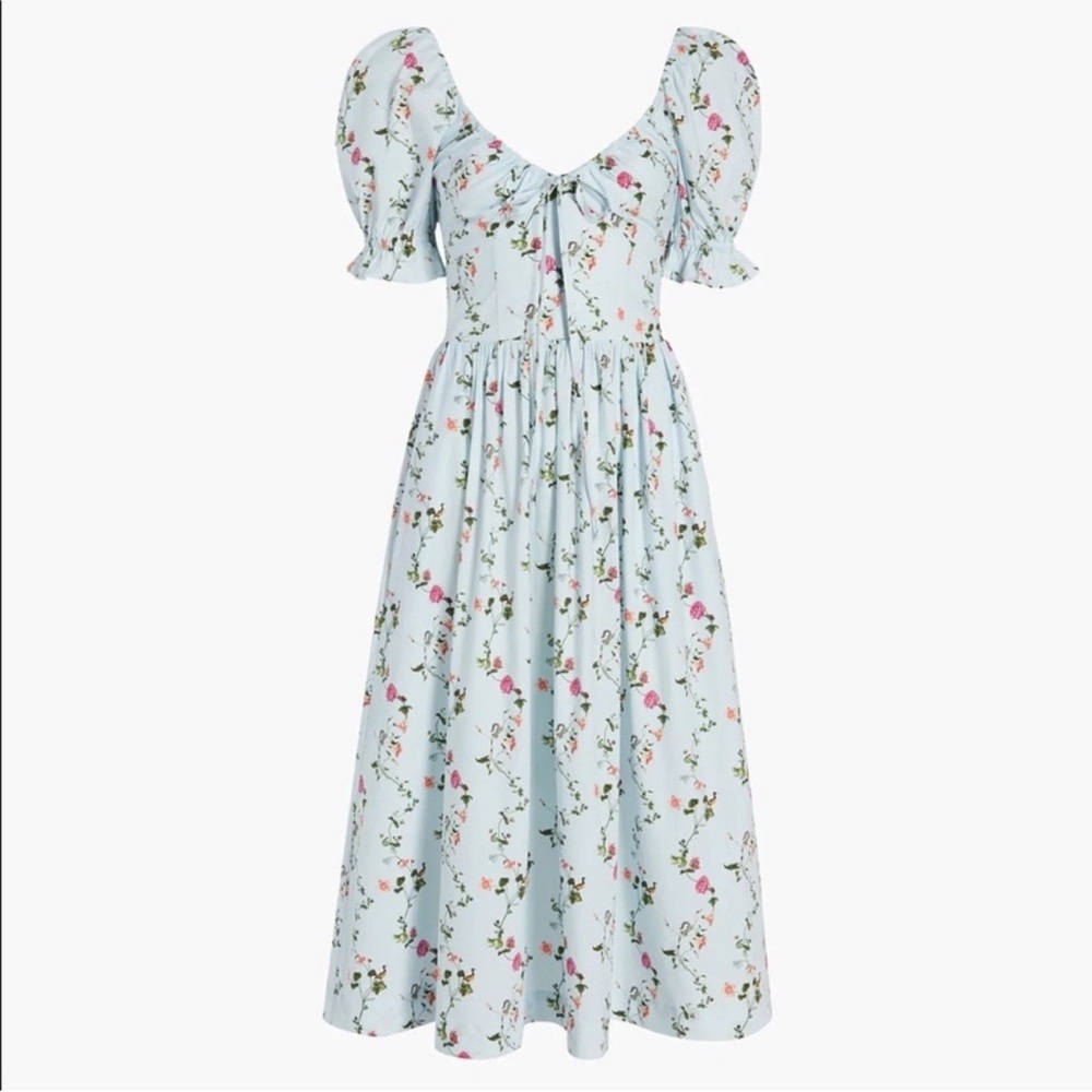 Hill House Ophelia Blue Floral Dress